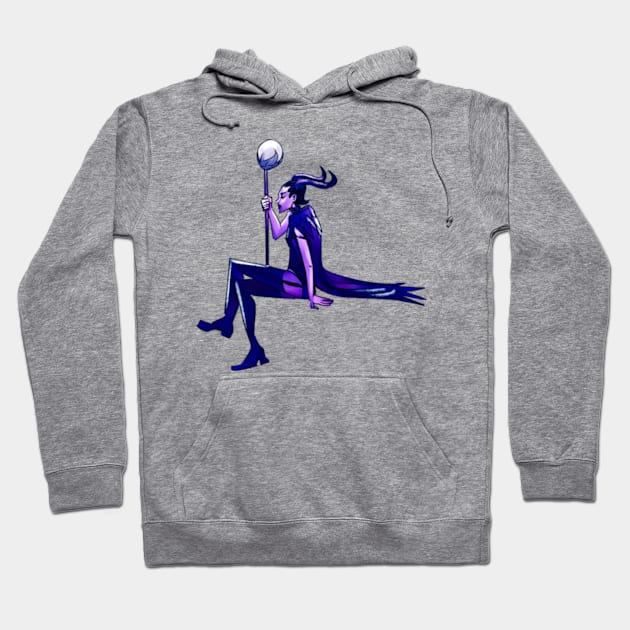 Demon Lady Is Tired Hoodie by dammitfranky